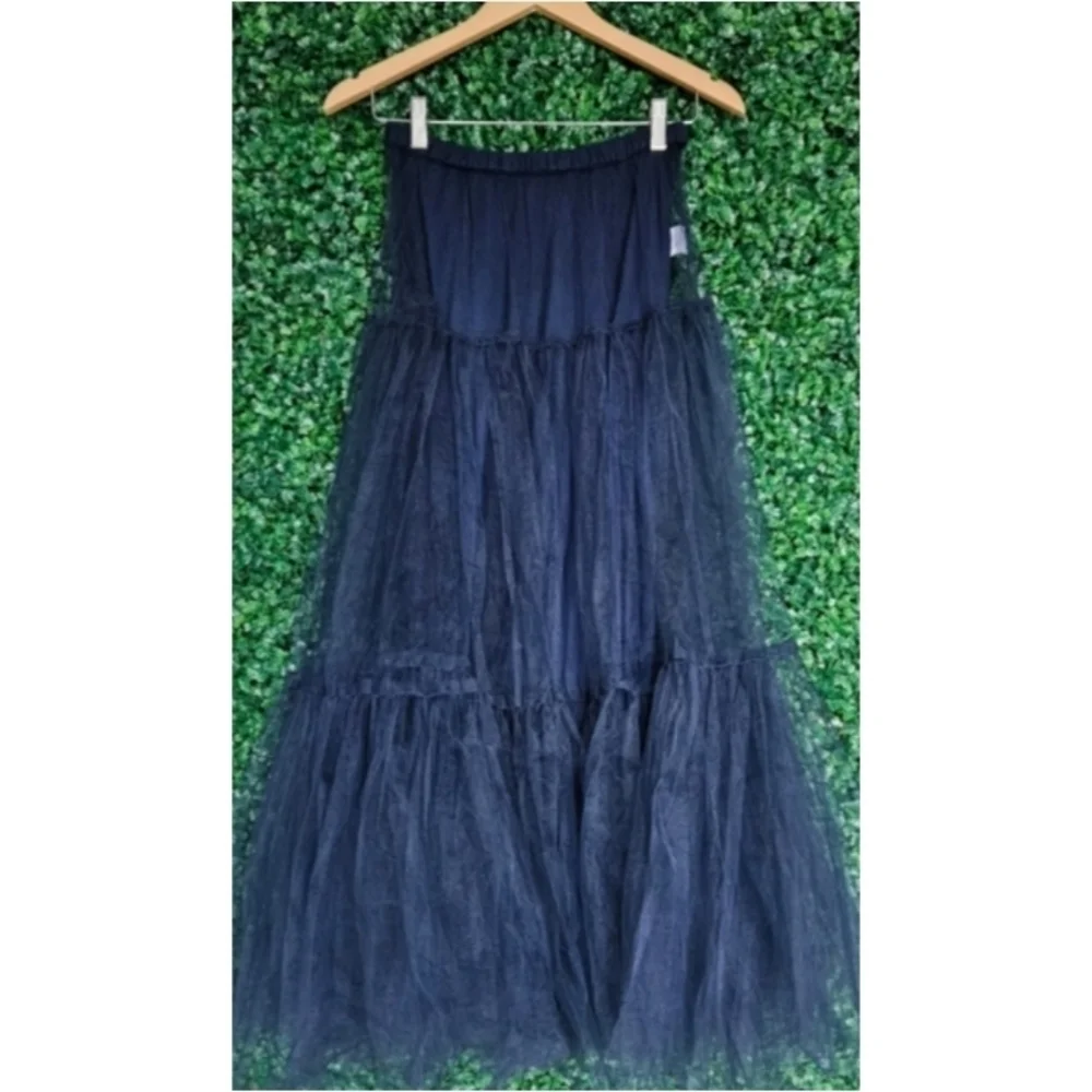 J.Crew Collection Tiered Tulle Maxi Skirt
